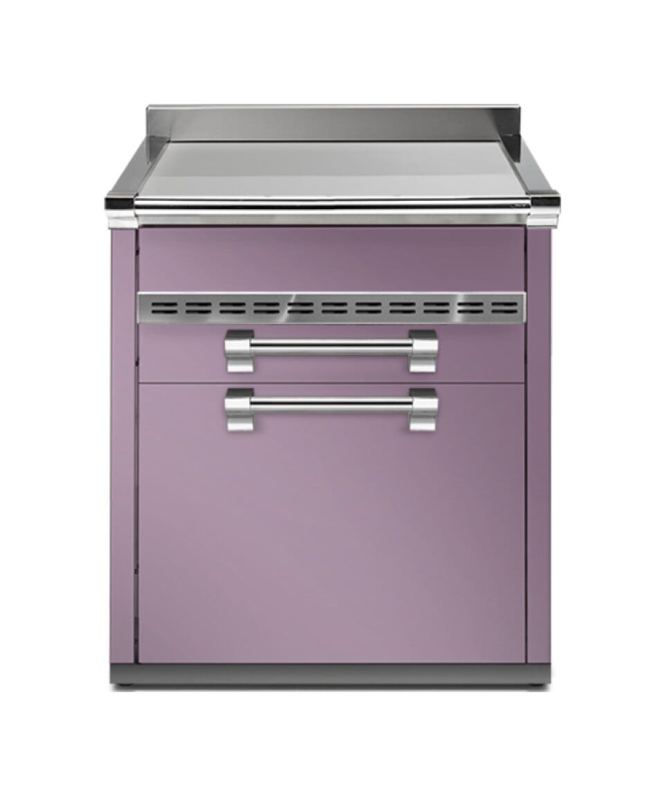 Steel Ascot A7C-P Ascot Piano da lavoro 70 cm, 3 cassetti soft-close, acciaio inox