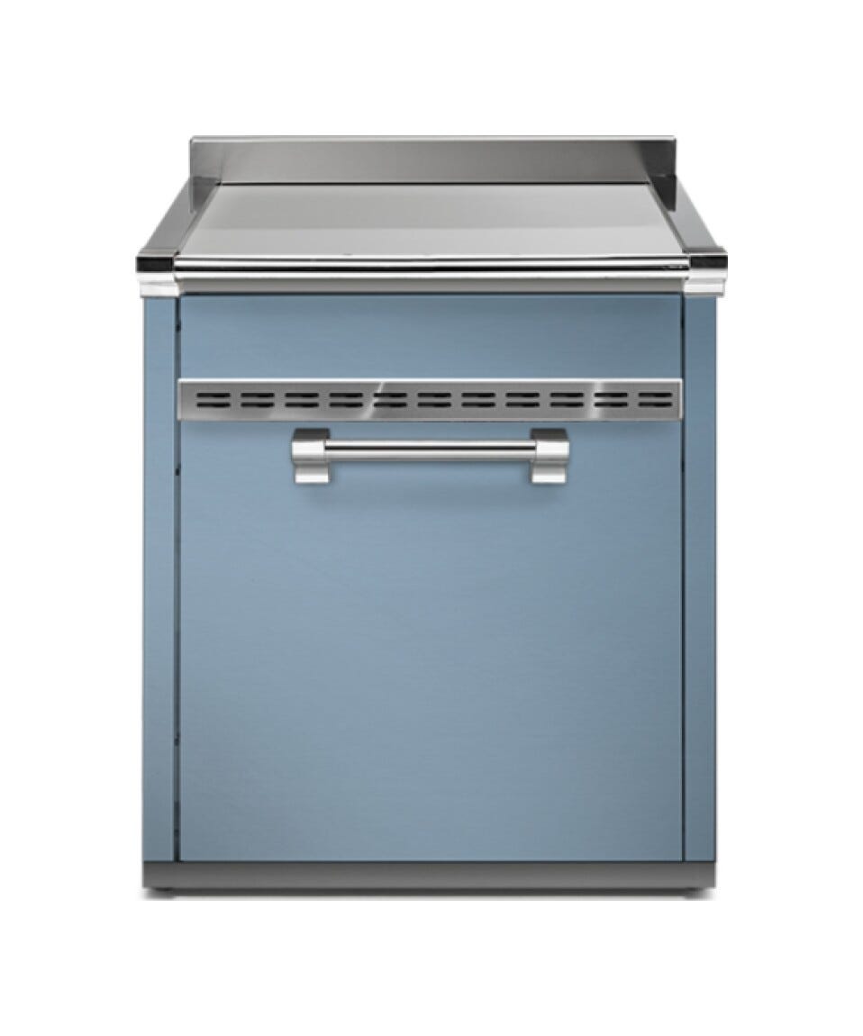 Steel Ascot A7S-P Ascot Piano da lavoro 70 cm, 1 cassetto push-pull + 1 anta soft-close, acciaio inox