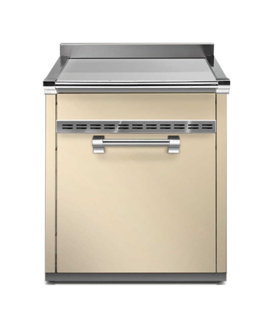 Steel Ascot A7S-P Ascot Piano da lavoro 70 cm, 1 cassetto push-pull + 1 anta soft-close, acciaio inox