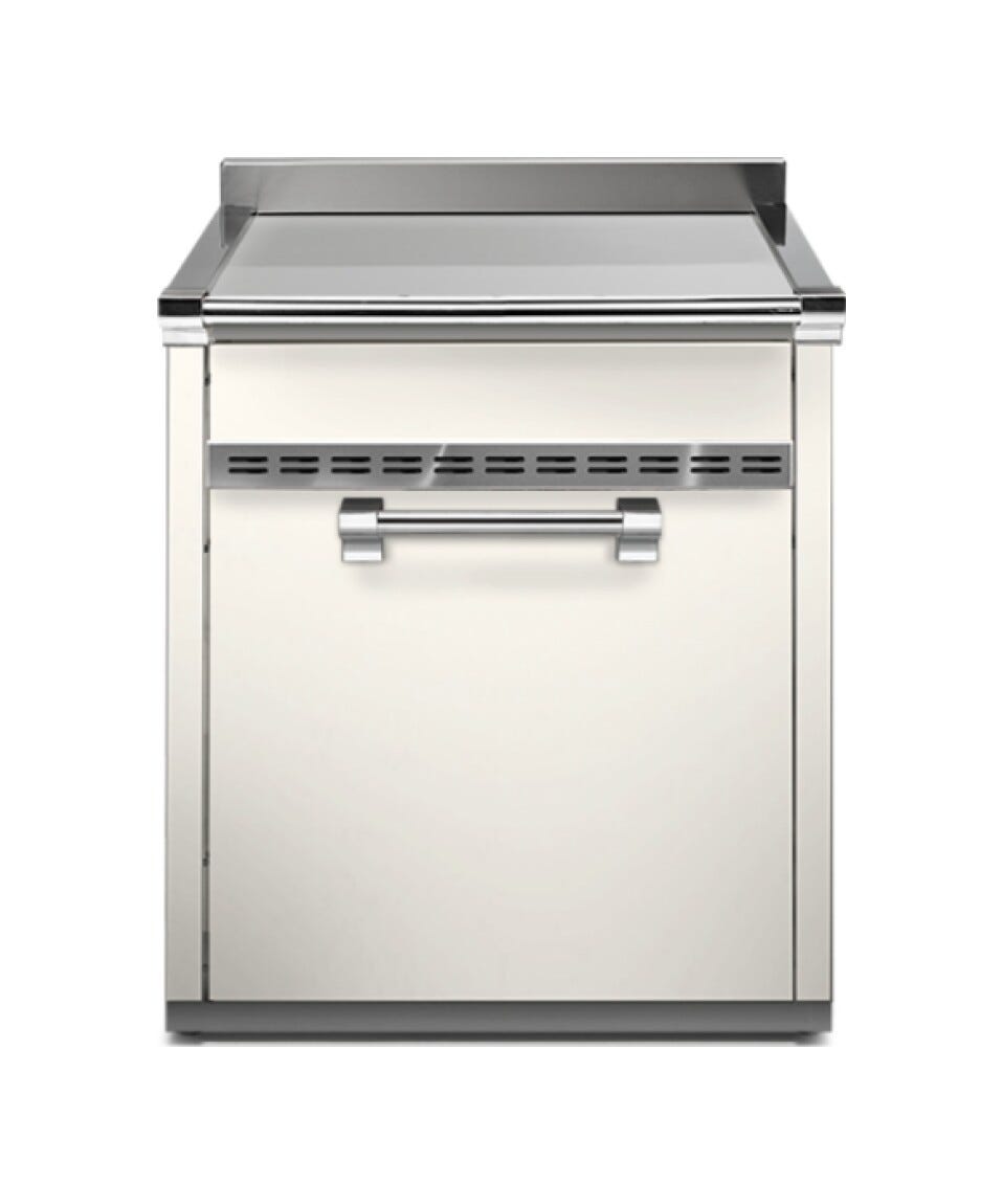 Steel Ascot A7S-P Ascot Piano da lavoro 70 cm, 1 cassetto push-pull + 1 anta soft-close, acciaio inox