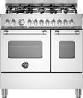 Bertazzoni MAS96L2EXT Master Cucina da accosto 90 cm, piano a gas 6 fuochi, doppio forno, inox