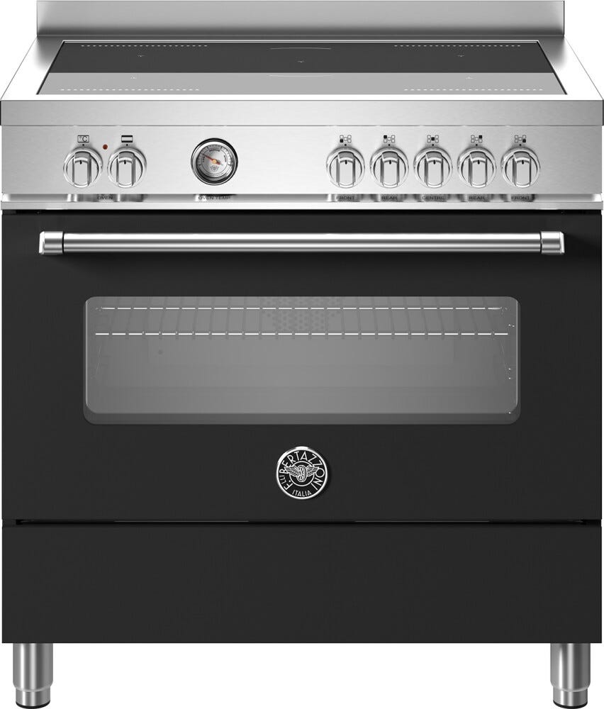 Bertazzoni MAS95I1ENET Master Cucina da accosto 90 cm, 5 zone a induzione, forno elettrico 103 L, 11 funzioni, nero