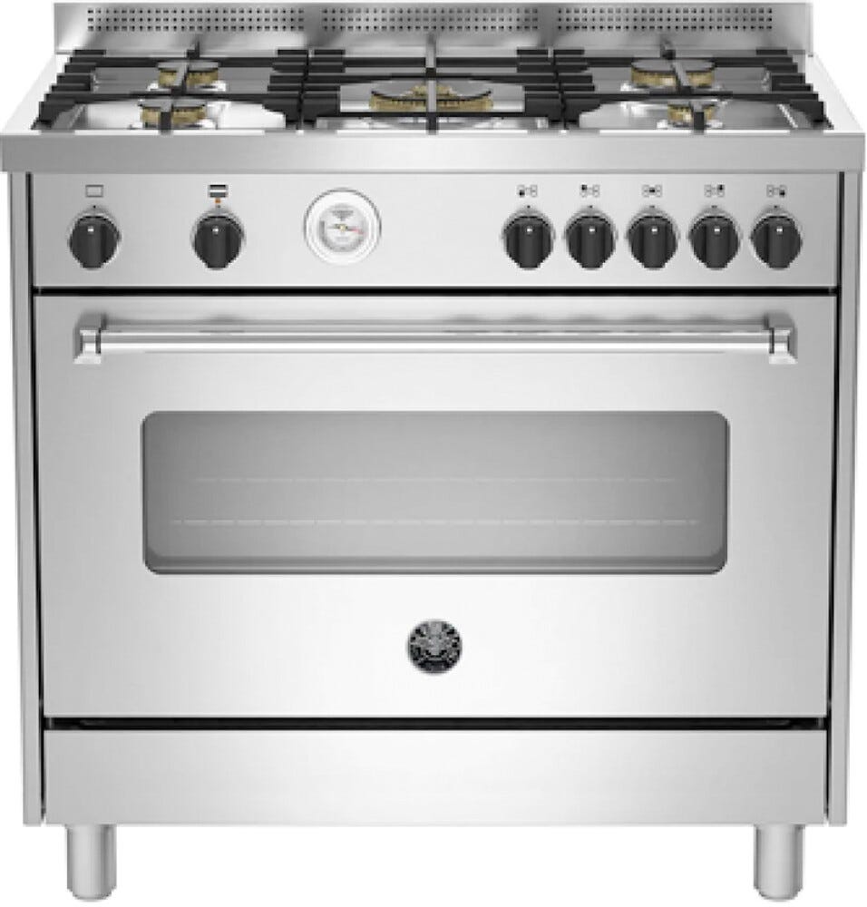 Bertazzoni MAS95C1MXV Master Cucina da accosto 90 cm, piano a gas 6 fuochi, forno gas ventilato 142 L, inox