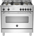 Bertazzoni MAS95C1MXV Master Cucina da accosto 90 cm, piano a gas 6 fuochi, forno gas ventilato 142 L, inox