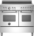 Bertazzoni MAS105I2EXT Master Cucina da accosto 100 cm, 5 zone a induzione con 2 zone flex e doppio forno elettrico, inox