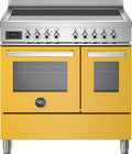 Bertazzoni PRO95I2EGIT Professional Cucina da accosto 90 cm, piano a induzione 5 zone, doppio forno elettrico, giallo