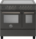Bertazzoni PRO95I2ECAT Professional Cucina da accosto 90 cm, piano a induzione 5 zone, doppio forno elettrico, carbonio