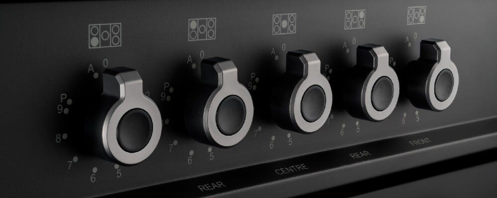 Bertazzoni PRO95I2ECAT Professional Cucina da accosto 90 cm, piano a induzione 5 zone, doppio forno elettrico, carbonio