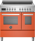 Bertazzoni PRO95I2EART Professional Cucina da accosto 90 cm, piano a induzione 5 zone, doppio forno elettrico, arancione