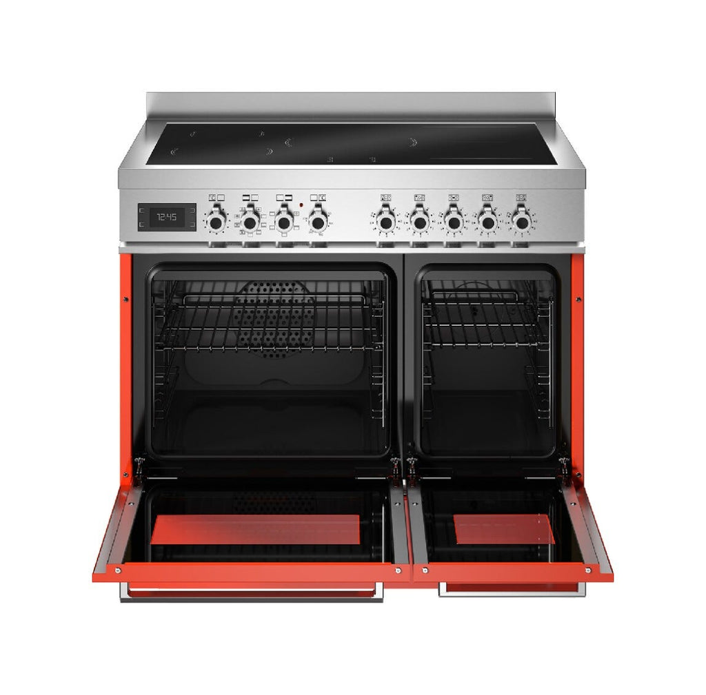 Bertazzoni PRO95I2EART Professional Cucina da accosto 90 cm, piano a induzione 5 zone, doppio forno elettrico, arancione