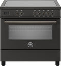 Bertazzoni PRO95I1ECAT Professional Cucina da accosto 90 cm, 5 zone a induzione con 2 zone flex e forno elettrico 103 L, carbonio