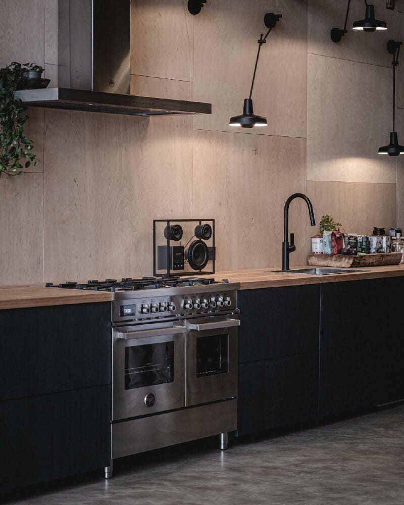 Bertazzoni PRO96L2EXT Professional Cucina da accosto 90 cm, 6 bruciatori in ottone, doppio forno elettrico multifunzione, inox
