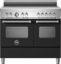 Bertazzoni MAS105I2ENET Master Cucina da accosto da 100 cm – Piano a induzione 5 zone, doppio forno elettrico, nero