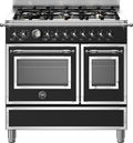 Bertazzoni HER96L2ENET Heritage Cucina da accosto 90 cm, 6 fuochi, doppio forno elettric, nero