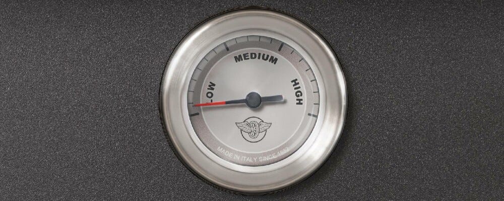 Bertazzoni HER96L1ENET Heritage Cucina da accosto 90 cm, 6 fuochi a gas, forno elettrico multifunzione, nero