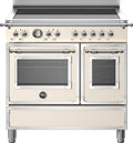 Bertazzoni HER95I2EAVT Heritage Cucina da accosto 90 cm con piano induzione 5 zone, doppio forno elettrico, avorio