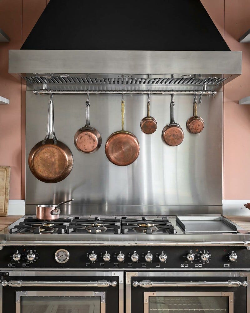 Bertazzoni HER126G2ENET Heritage Cucina da accosto 120 cm con doppio forno elettrico multifunzione e piano gas 6 fuochi, nero