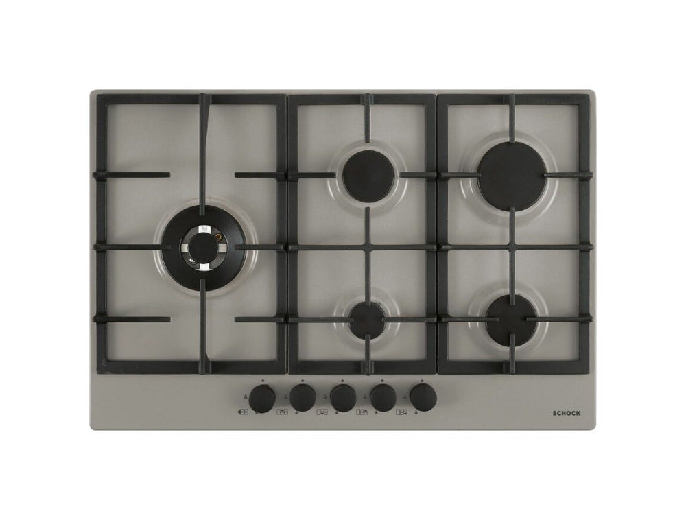 Schock Professional PC75 Piano cottura a gas cm 75 - grigio tortora