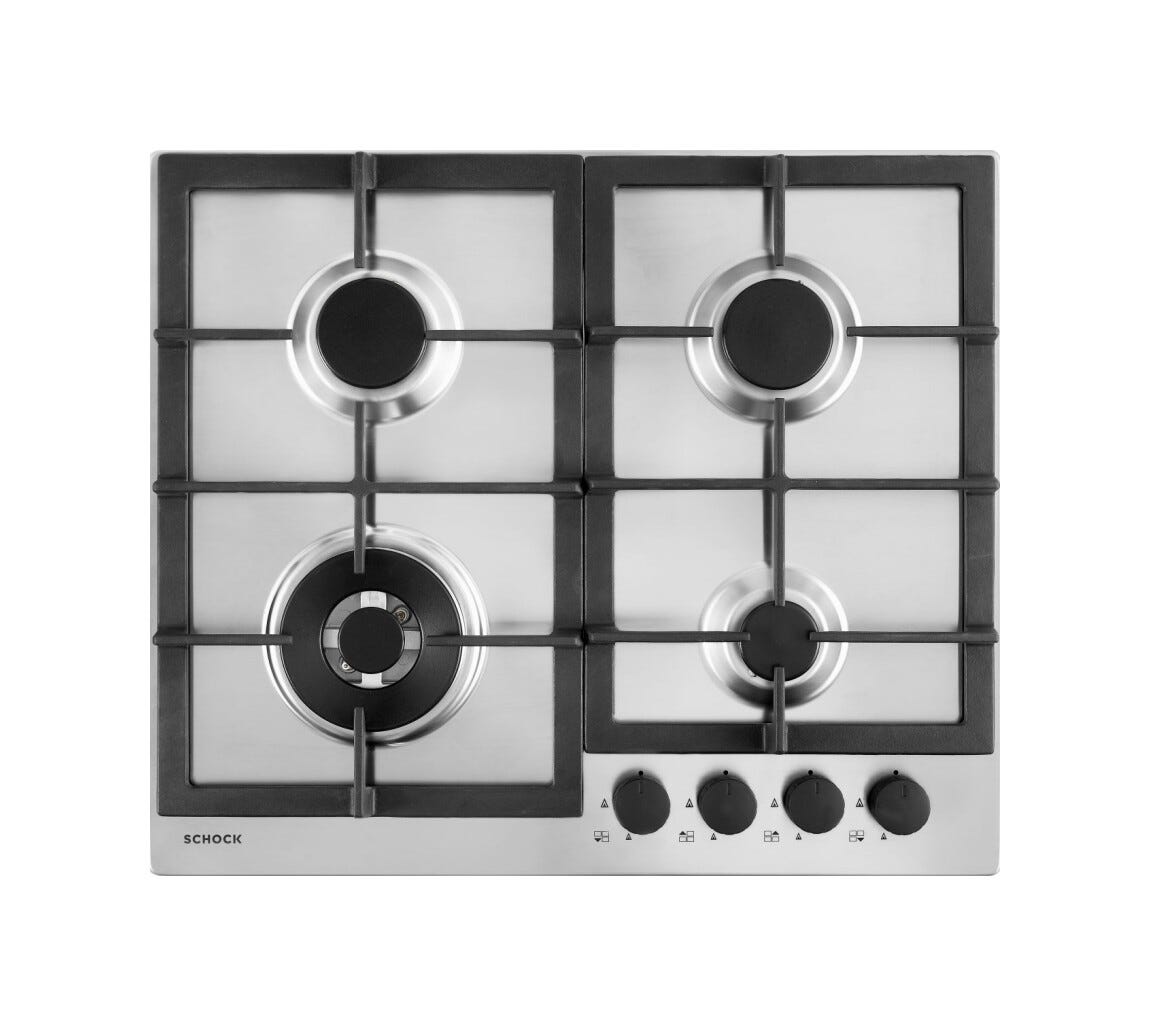 Schock Professional PC60 1T Piano cottura a gas cm 60 - inox