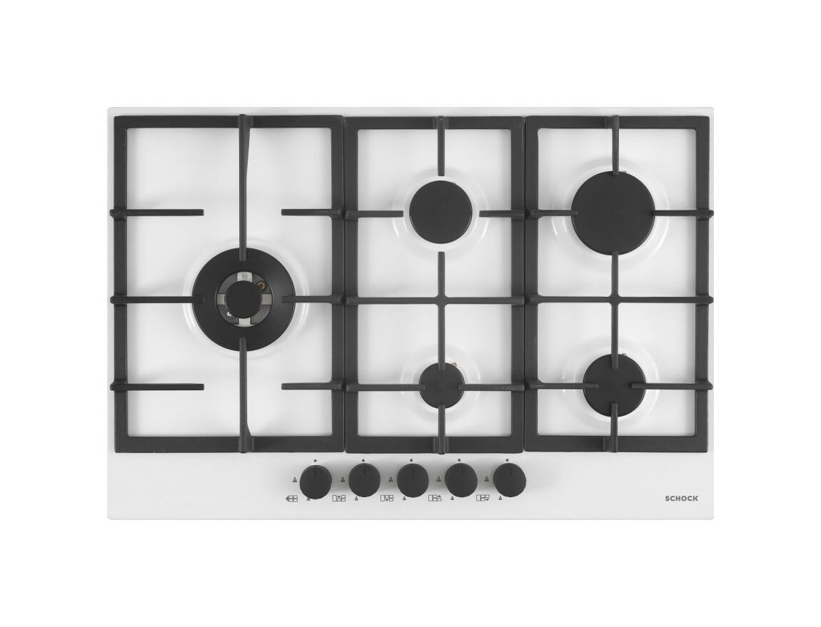 Schock Professional PC75 Piano cottura a gas cm 75 - bianco opaco