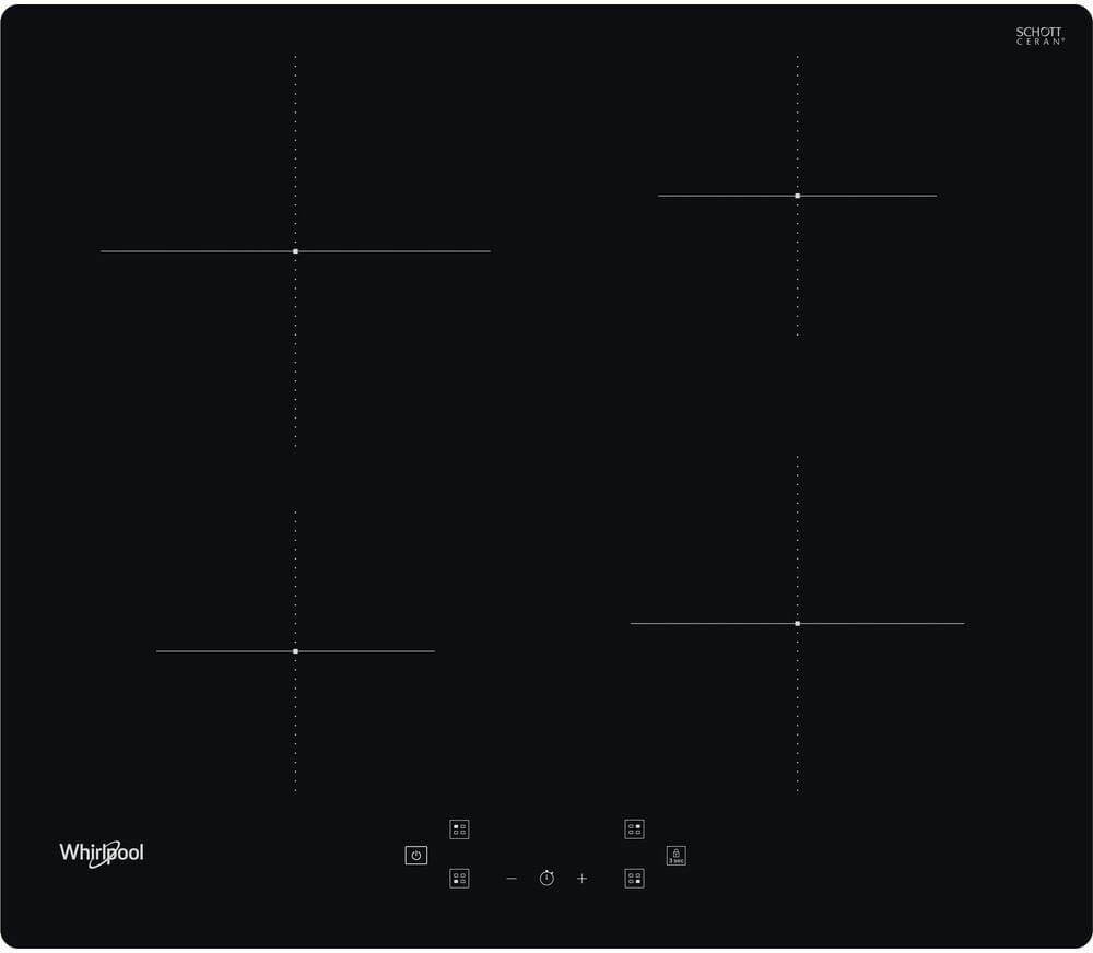 Whirlpool WS Q4860 NE Piano cottura a induzione cm 59 - vetroceramica nero