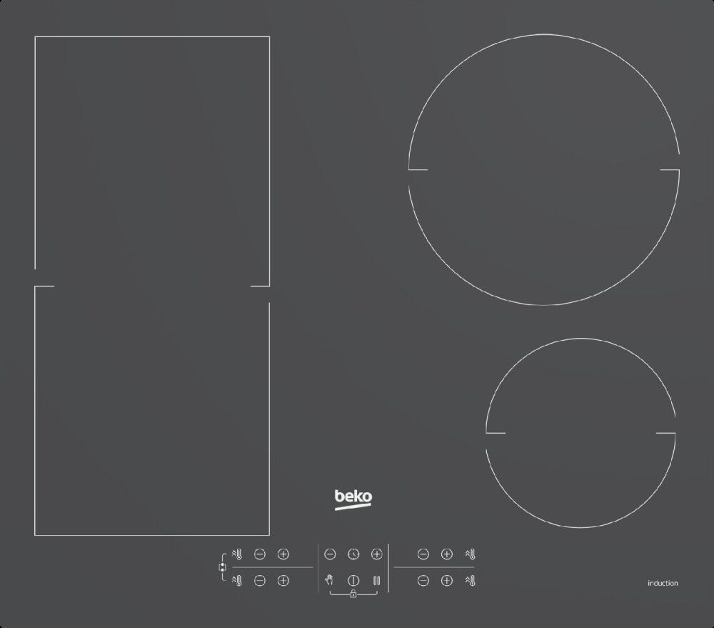 Beko HII64200FMTZG Piano cottura a induzione cm 58 - vetroceramica nero