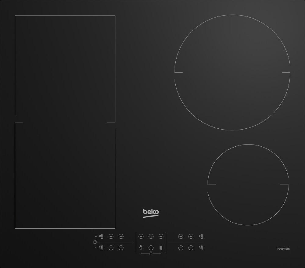 Beko HII64200FMT Piano cottura a induzione cm 60 - vetroceramica nero