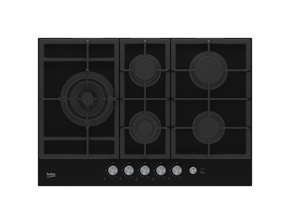 Beko HILL75235S Piano a cottura a gas cm. 75 - vetro nero