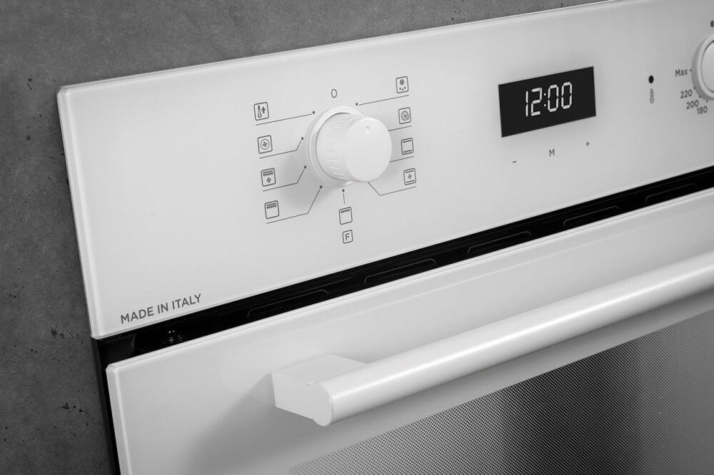Schock SFS98WHN Silver Forno elettrico multifunzione cm. 60 - cristallo bianco
