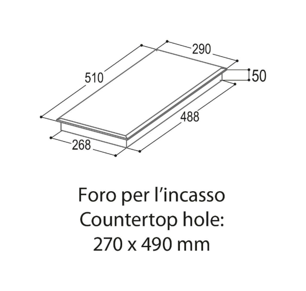 Plados Telma PBIL320C Piano cottura a induzione cm. 29 - vetroceramica nero