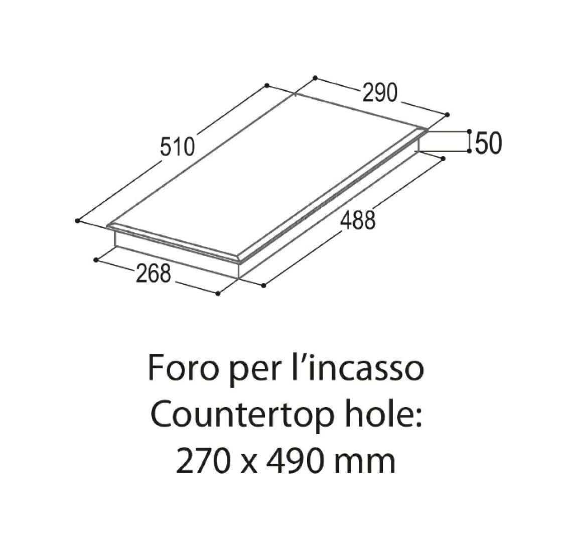 Plados Telma PBIL320C Piano cottura a induzione cm. 29 - vetroceramica nero