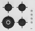 Beko HILW64122SW Piano a cottura a gas cm. 59 - vetro bianco