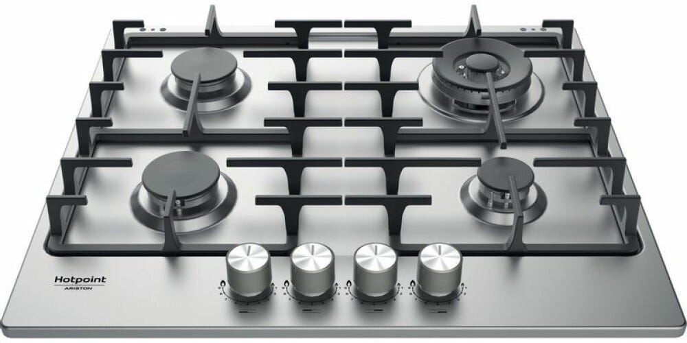 Hotpoint Ariston PPH 60G DF/IX Piano a cottura a gas cm. 59 - inox