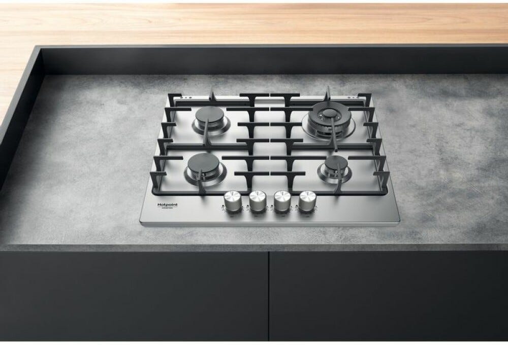 Hotpoint Ariston PPH 60G DF/IX Piano a cottura a gas cm. 59 - inox