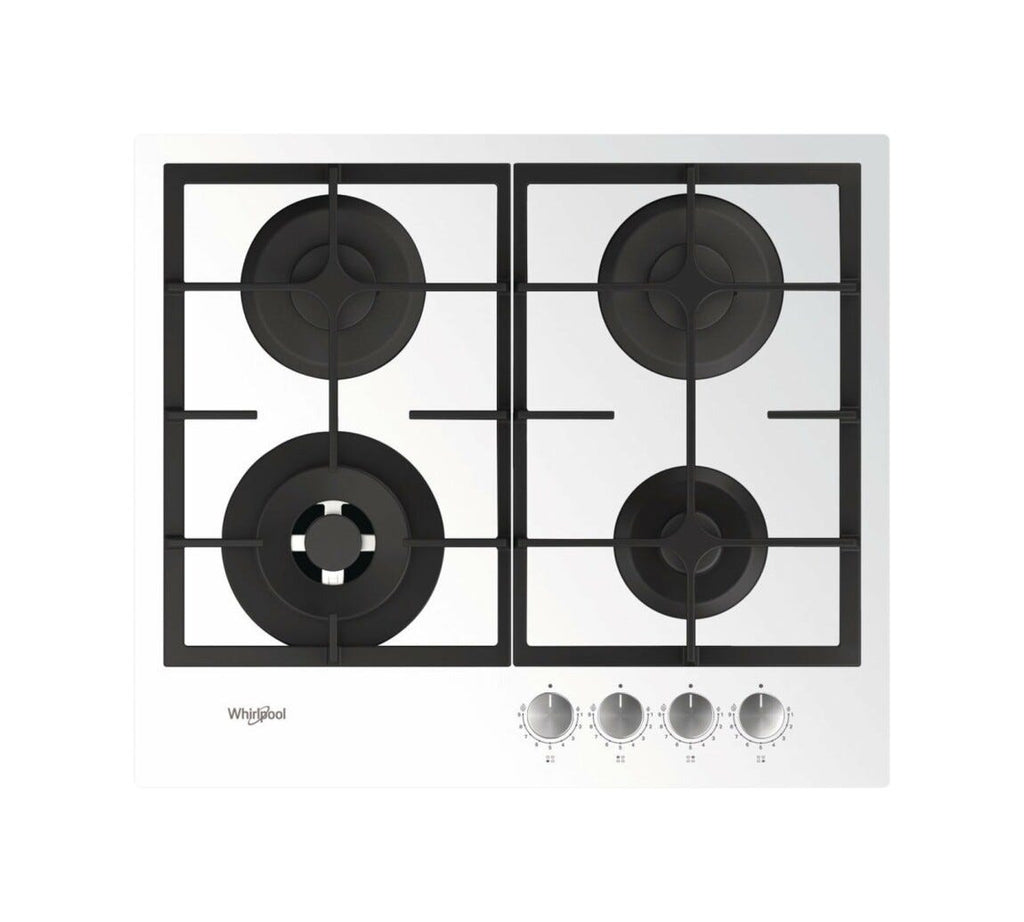 Whirlpool GOFL 629/WH Piano a cottura a gas cm. 59 - vetroceramica bianco