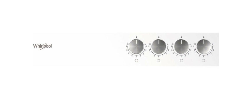 Whirlpool GOFL 629/WH Piano a cottura a gas cm. 59 - vetroceramica bianco