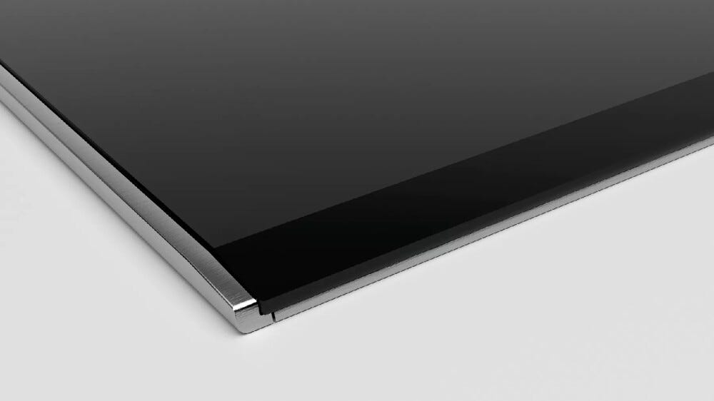 Bosch PKF375FP2E Serie | 6 Piano cottura elettrico cm. 30 - vetroceramica nero profilo inox