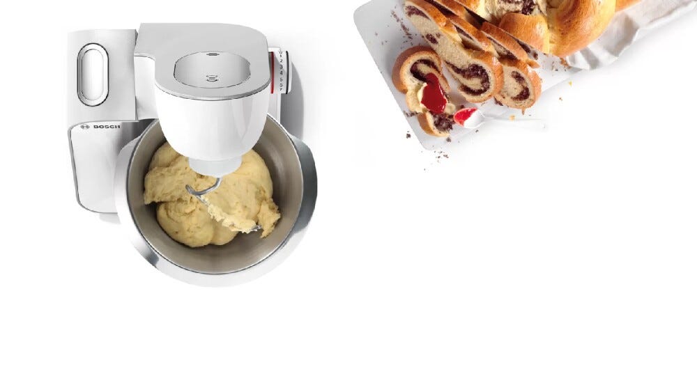 Bosch MUM58258 Mum5 Robot da cucina multifunzione - 3,9 lt - bianco/argento