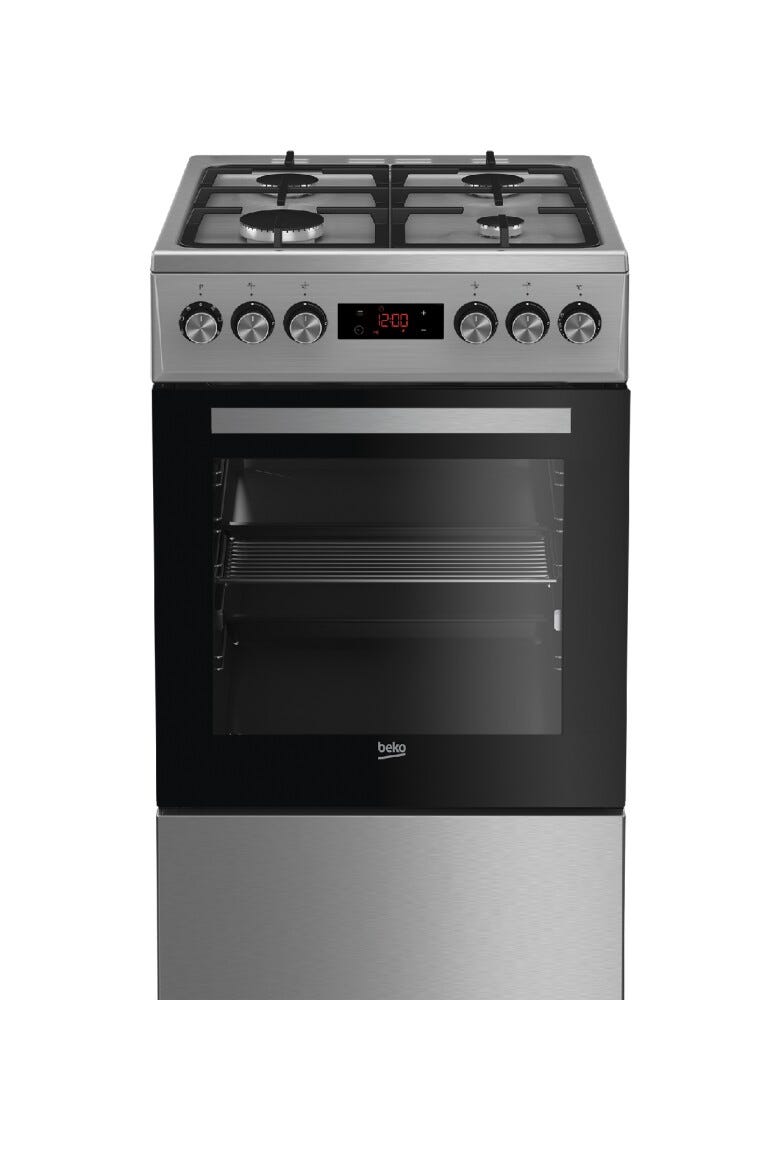 Beko FSM52330DX Cucina da accosto cm 50 - 4 fuochi + 1 forno elettrico - inox