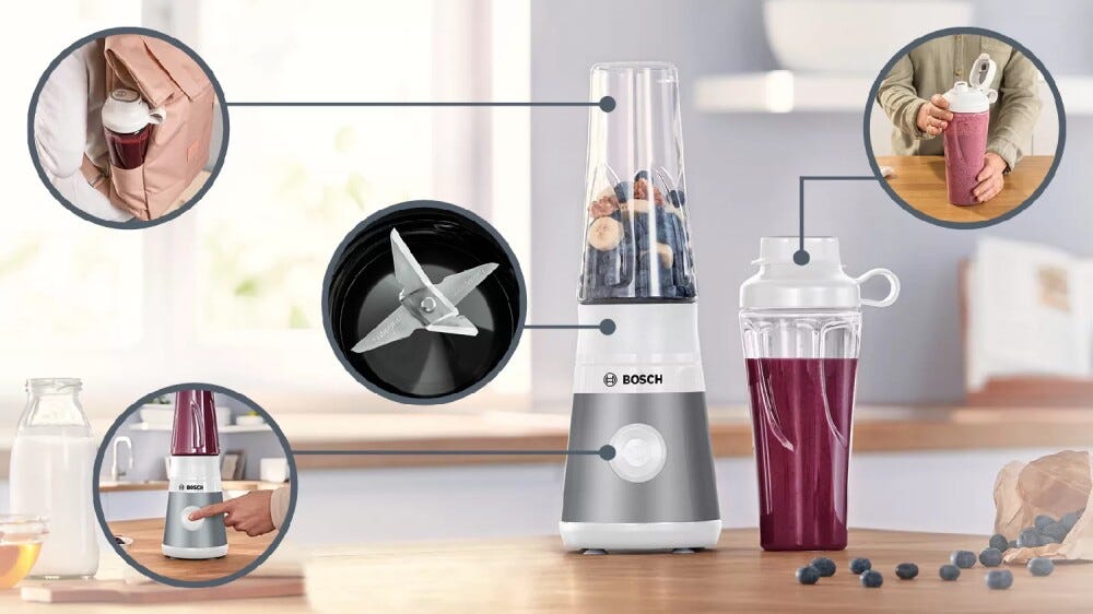 Bosch MMB2111T Serie | 2 VitaPower Frullatore 0,6 l - silver