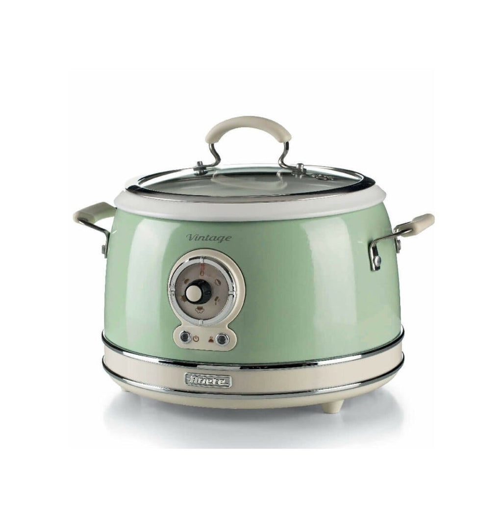 Ariete 00C290404AR0 Vintage Cuociriso Elettrico e Slow Cooker - verde