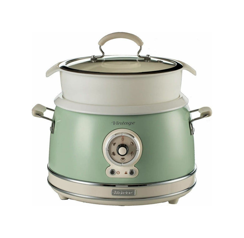 Ariete 00C290404AR0 Vintage Cuociriso Elettrico e Slow Cooker - verde