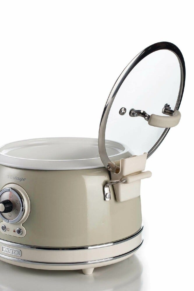 Ariete 2904 Vintage Cuociriso Elettrico e Slow Cooker - beige
