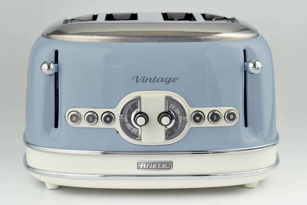Ariete 0156 Vintage Tostapane 4 fette - celeste