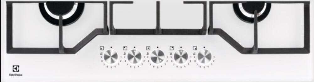 Electrolux KGG75362W Serie 600 Gas on Glass Piano a cottura a gas cm. 74 - vetro bianco
