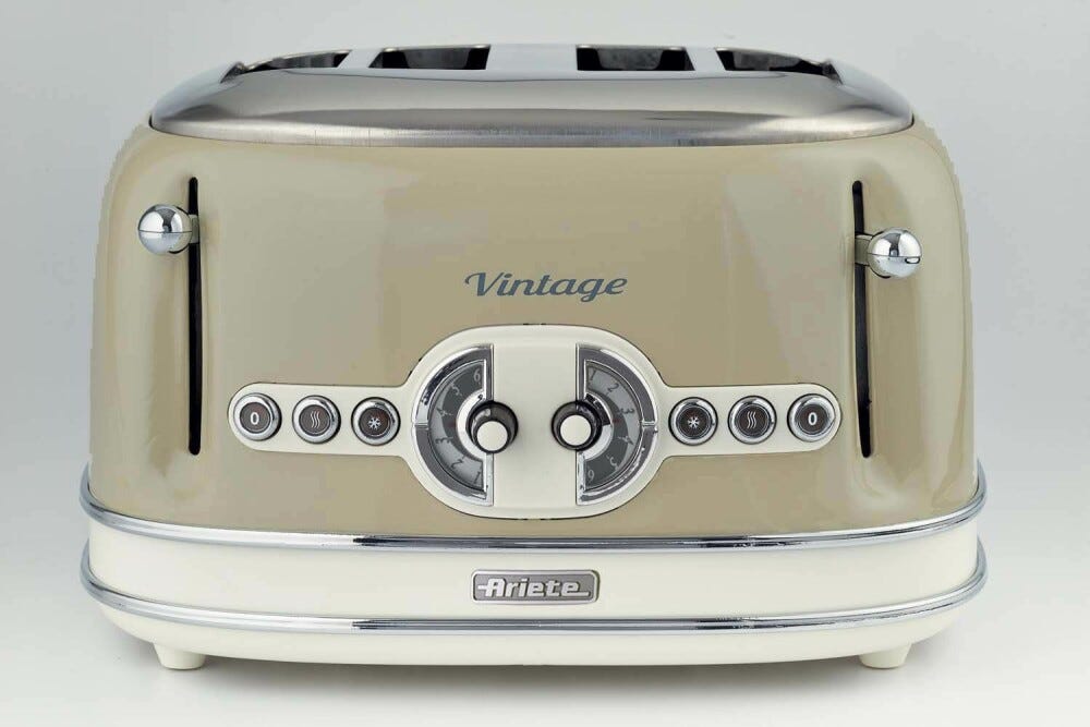 Ariete 0156 Vintage Tostapane 4 fette - beige