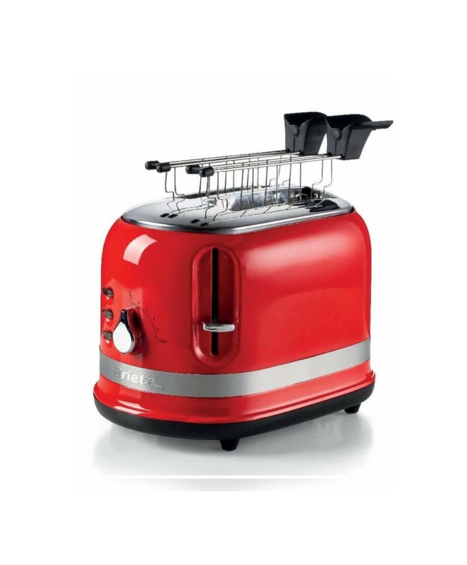 Ariete 0149 Moderna Tostapane a 2 scomparti - rosso