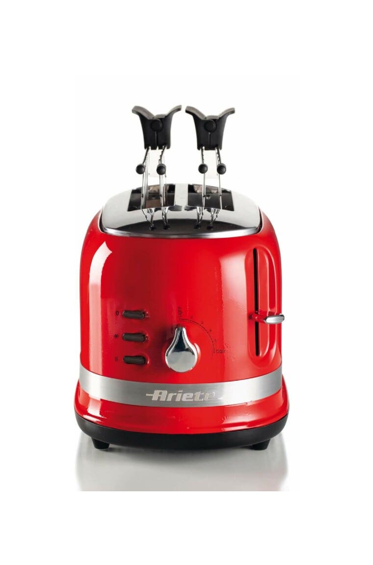 Ariete 0149 Moderna Tostapane a 2 scomparti - rosso