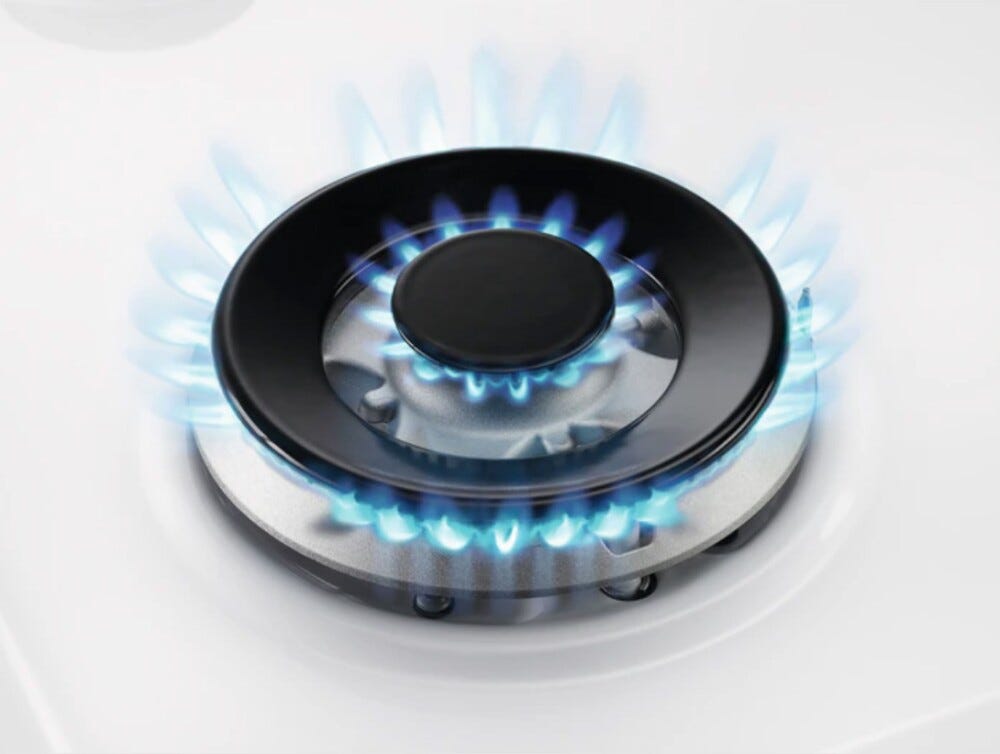 Electrolux KGG64362W Serie 600 Gas on Glass Piano cottura a gas cm. 59 - vetro bianco