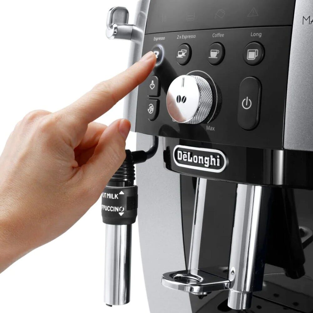 De Longhi 250.23.SB Magnifica S Smart Macchina per caffè automatica - nero/argento
